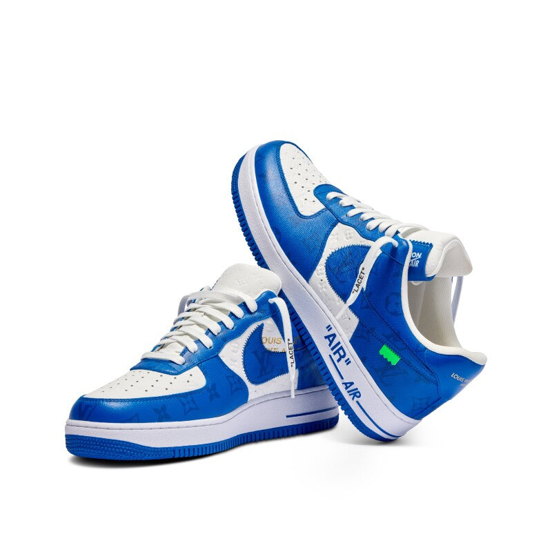 NIKE AIR FORCE 1 07’ X LOUIS VUITTON BLUE WHITE