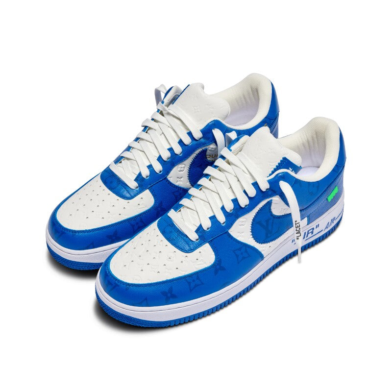 NIKE AIR FORCE 1 07’ X LOUIS VUITTON BLUE WHITE